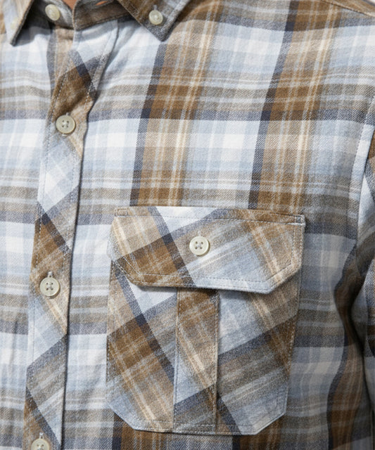 Men's Casual Shirt - Shc-1484 Brown Chk