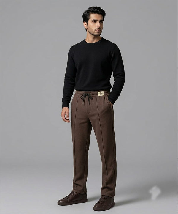 Men’s Thermal Smart Baggy Trouser– LWR-0706 Coffee-Brown