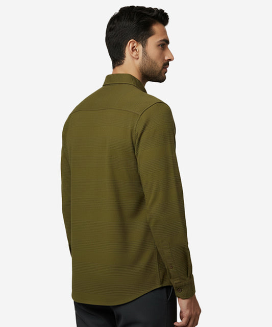 Men's Casual Shirt - Shc-1705 Texture Green
