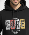 Men's Printed Hoodie - Black Tsh-5995