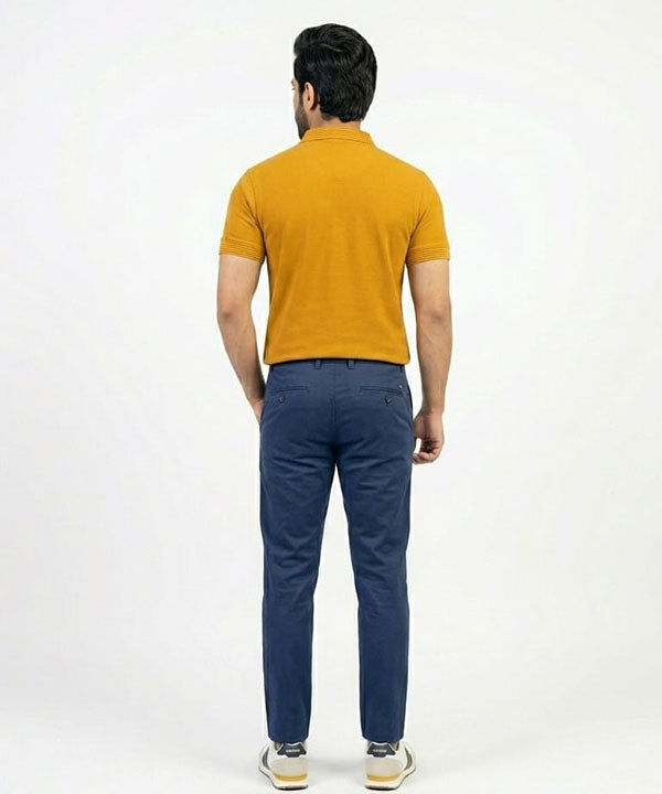 Premium Ribbed Collar Polo T-Shirt Mustard TSH-7162