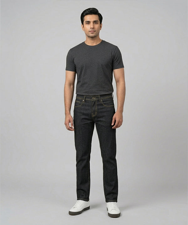 Men's Denim Straight Fit- Jp-2224 M-Black