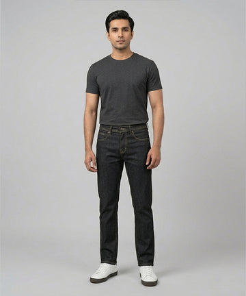 Men's Denim Straight Fit- Jp-2224 M-Black