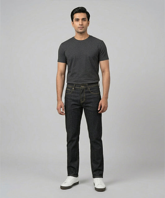 Men's Denim Straight Fit- Jp-2224 M-Black