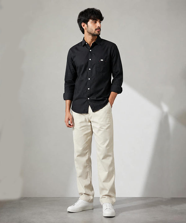 Men's Black Casual Shirt -Shc-1726 (ORG-H)