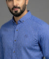 Men's Casual Shirt - Shc-1061 Printed Blue