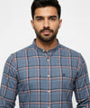 Men's Casual Shirt - Shc-1458 Blue Chk