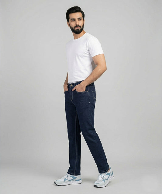 Men's Denim Samrt Baggy Regular Fit- JP-2206 Navy