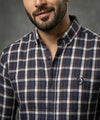 Men's Casual Shirt - Shc-1701 Brown Chk