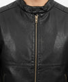 Men's Leather Jacket - Black Jk-0315