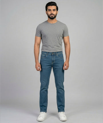 Men's Denim Tailored Fit- JP-2222 Greenish