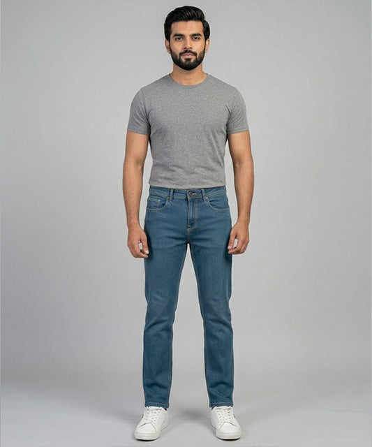 Men's Denim Tailored Fit- JP-2222 Greenish