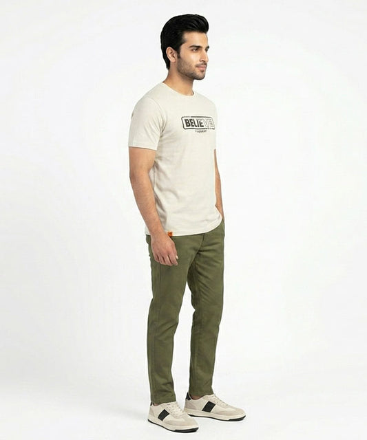 HR Clothing Men’s Printed T-Shirt – Grey TSH-5684