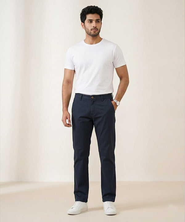 Men's Straight Fit Chino - Navy - CP-0558