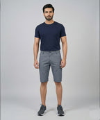 Men’s Summer Cotton Texture Navy Shorts- BR-0101