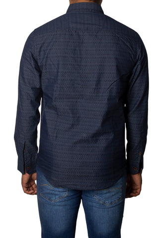 Men's Casual Shirt SHC-1703 Texture Blue