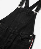 HR Clothing Women's Denim Rompers – Black - DG-0004