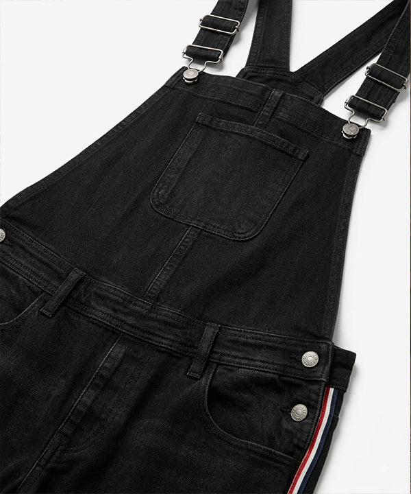 HR Clothing Women's Denim Rompers – Black - DG-0004