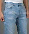Men's Smart Baggy Denim - Ice Blue Jp-2097