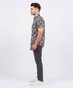 Men's Casual Multi Printed Half Sleves Shc-1778