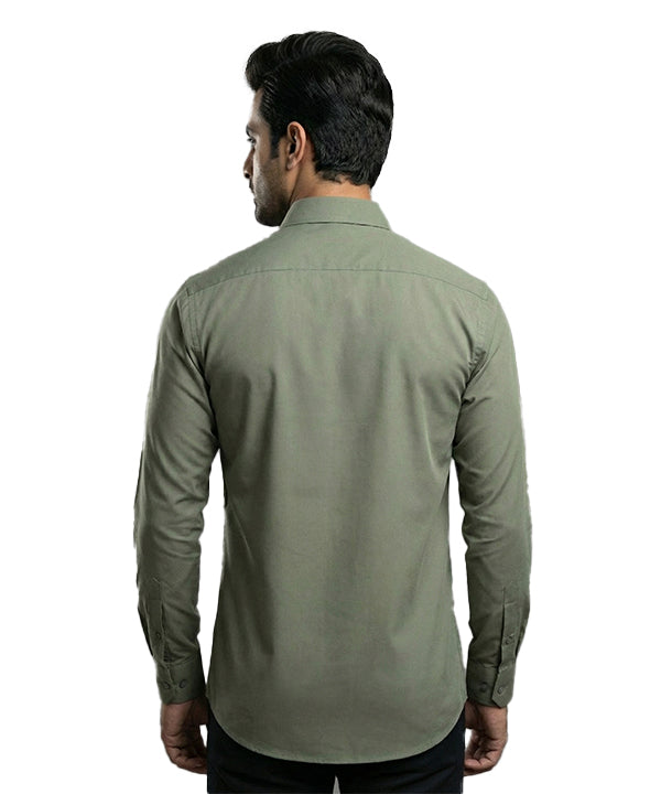 Men's Dress Shirt - Green Dsh-0292