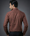 Men's Casual Shirt - Maroon texture- Shc-1971 (ORG)