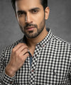 Men's Casual Shirt - Shc-1488 Black Chk