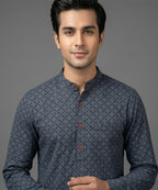 Men's Casual Shirt - Shc-1379 Texture Navy