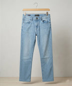 Men's Denim Straight Fit Jeans - Sky-Blue - JP-2262