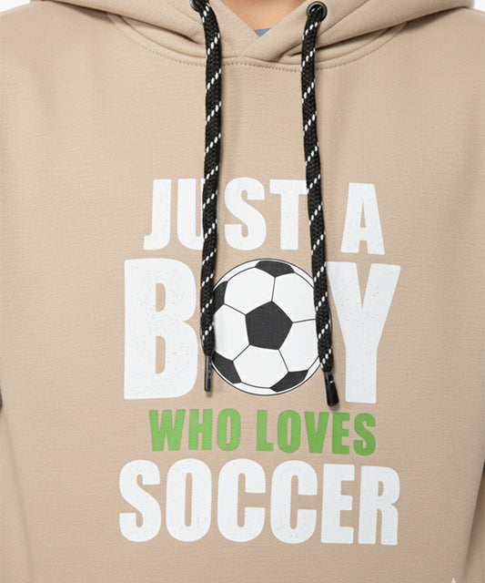 Kids Soccer Hoddie Bts-1911 - Beige