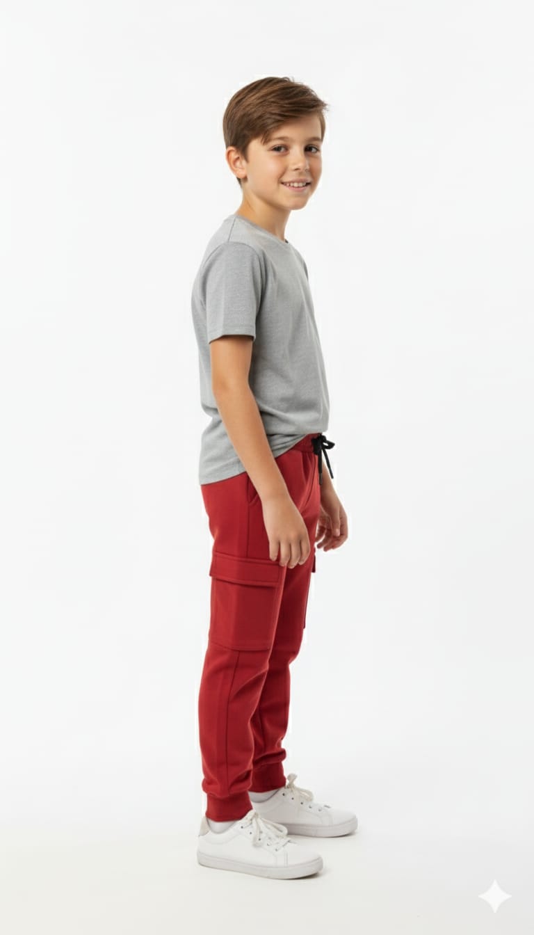 HR clothing Kids Jogger Trouser - Red BLW-0122