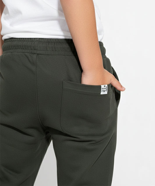 Kids Sports Trouser - D Green Blw-0128