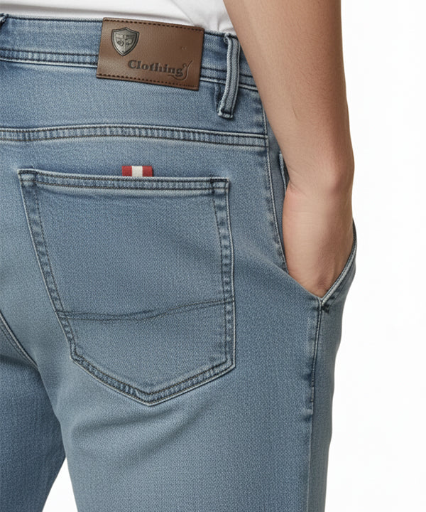 HR Clothing Men's Denim - L Blue JP-1974