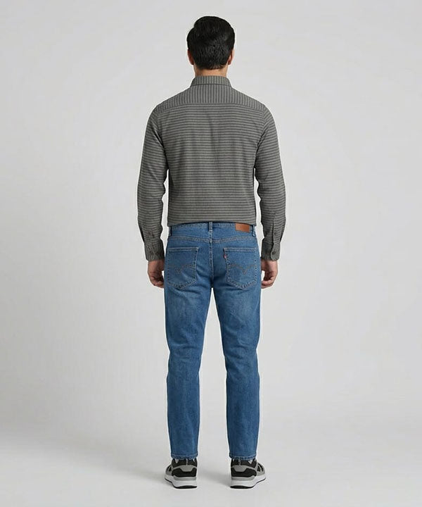 Men's Casual Shirt - Shc-1704 Green Stripe