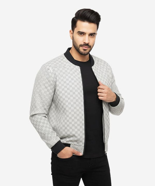 Men's Leather Jacket - White JK-0422