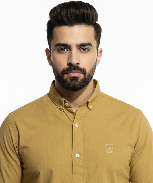 Men's Casual Shirt - Shc-1699 Yellow