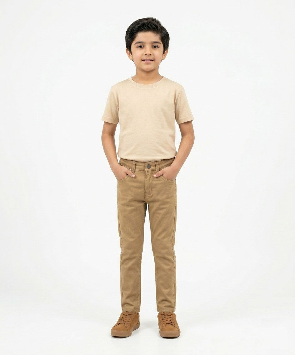 Boys Brown jeans pants- Bjp-0261