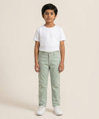 Kids Cotton Chino Pant - Bcp-0036 L Green