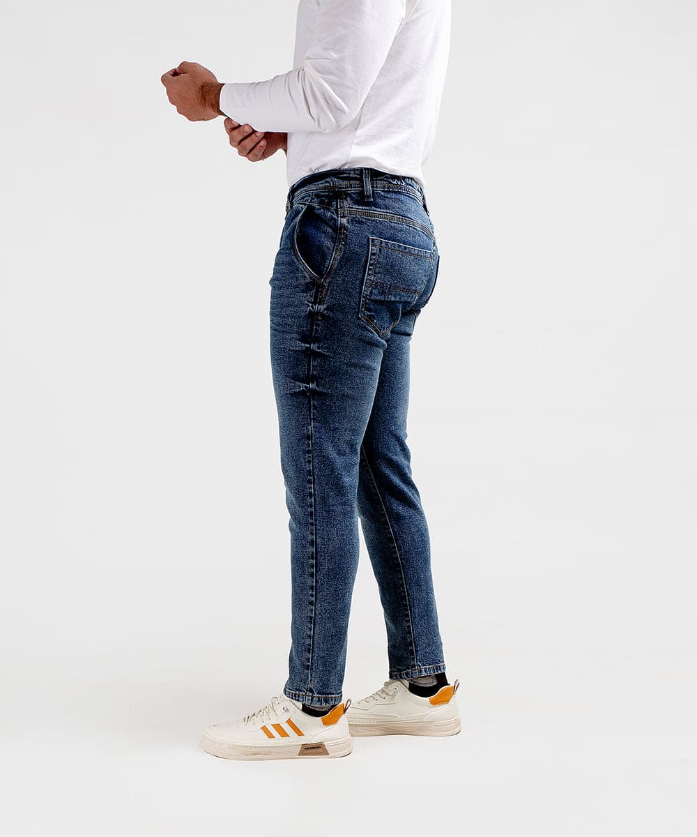 HR Clothing Men's Denim -Wash Blue JP-1847