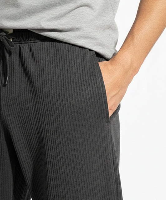 Men's Linen Trousers - D Grey Lwr-0576