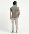 Premium Ribbed Collar Polo T-Shirt Grey TSH-7162