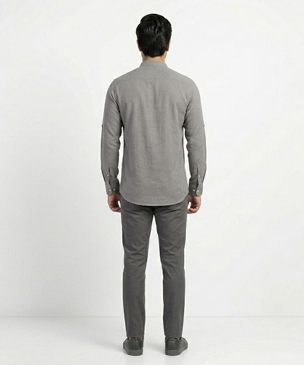 Men's Casual Shirt - Shc-1453 Grey