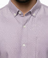 Men's Casual Shirt - Shc-1480 Dotted Durple