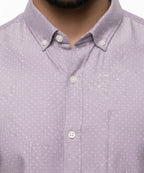 Men's Casual Shirt - Shc-1480 Dotted Durple