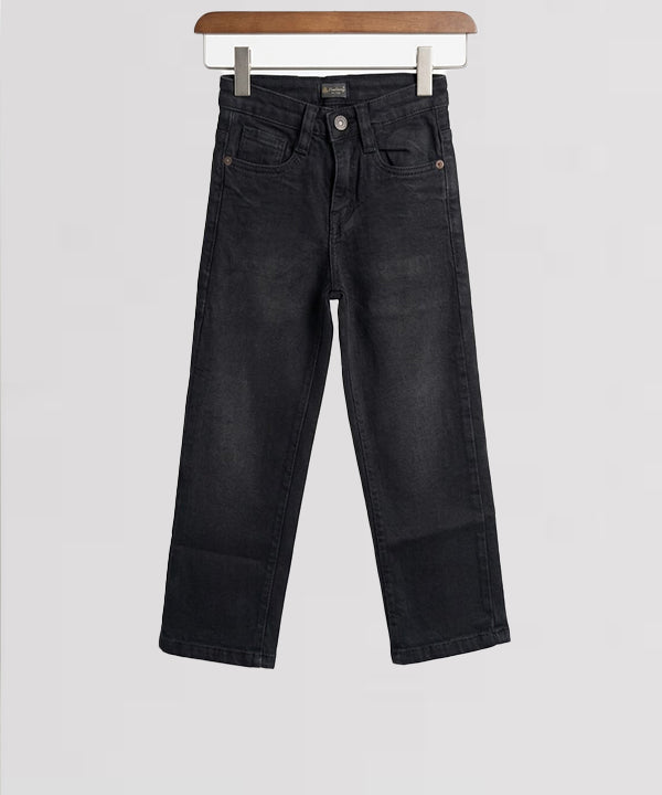 Boys Black Stretch Denim Jeans- Bjp-0315