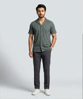 Men's Thermal Half sleves Shirt -D-Green Shc-3086