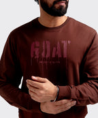 Men's Sweat Shirt - Brown Goat