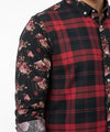 Men's Casual Shirt - Shc-0817 Black Floral B