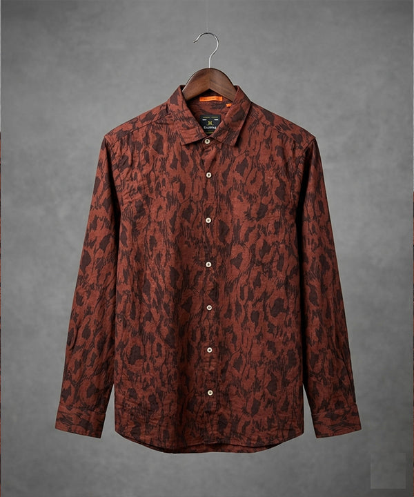 Men's Casual Shirt - Shc-1974 Printed Maroon (ORG)