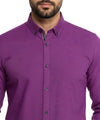 Men's Casual Shirt - Shc-0646 Purple